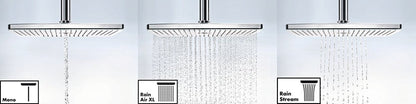 Palarie dus fix Hansgrohe Rainmaker Select 460 3jet, cu brat orizontal 46 cm, alb/crom