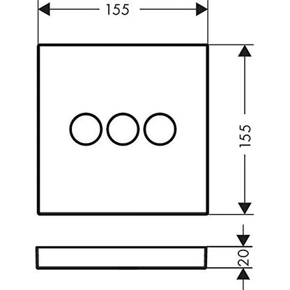 Hansgrohe ShowerSelect Divertor pentru montaj incastrat, 3 iesiri, crom