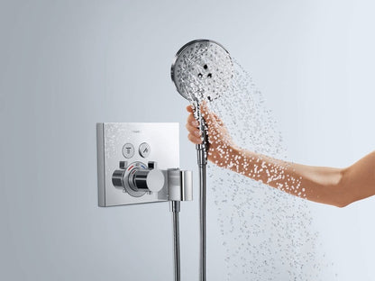 Hansgrohe ShowerSelect Fixfit Porter Baterie dus cu termostat cu suport dus pentru montaj incastrat, crom