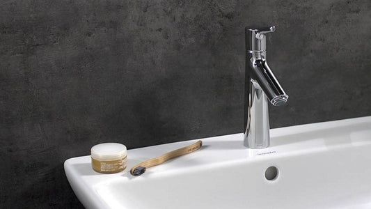 Baterie chiuveta baie Hansgrohe Talis S 80, cu ventil click-clack