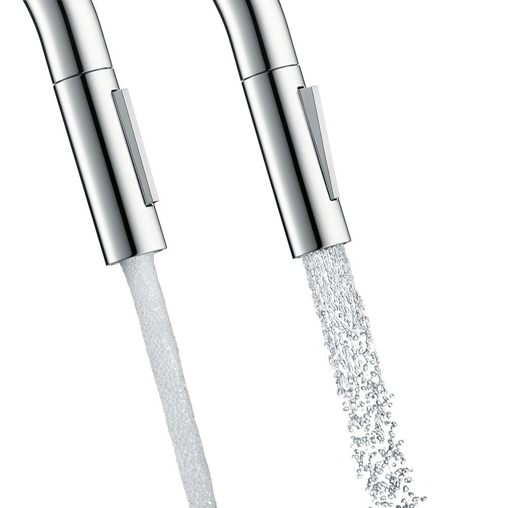 Hansgrohe Focus 240 Baterie chiuveta bucatarie monocomanda cu dus extractibil, aspect inox
