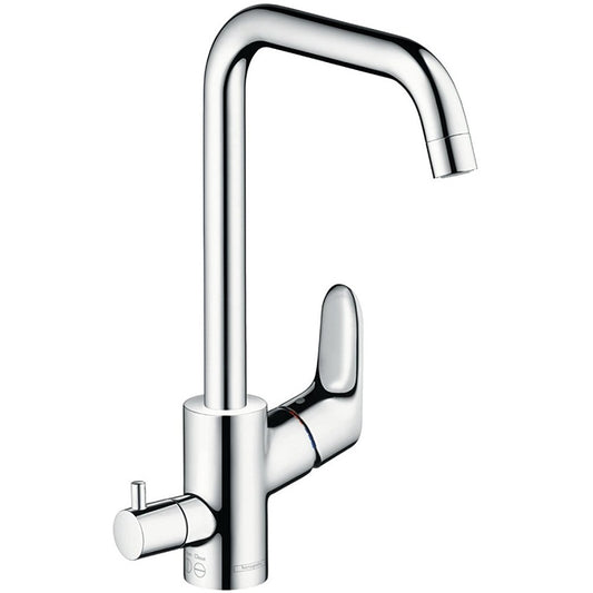 Hansgrohe Focus 260 Baterie chiuveta bucatarie monocomanda cu supapa inchidere, crom