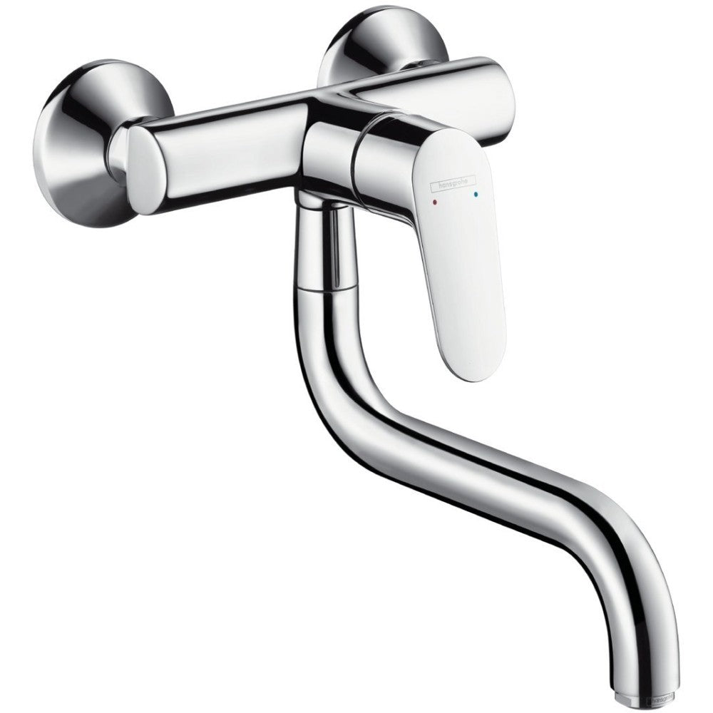 Hansgrohe Focus Baterie chiuveta bucatarie montaj pe perete, crom
