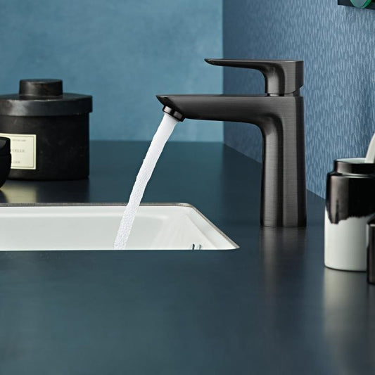 Baterie lavoar antracit mat Hansgrohe Talis E 110 Cold Start
