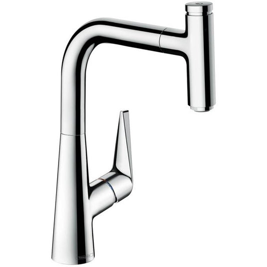 Hansgrohe Talis Select S 220 Baterie chiuveta bucatarie monocomanda cu dus extractibil, crom