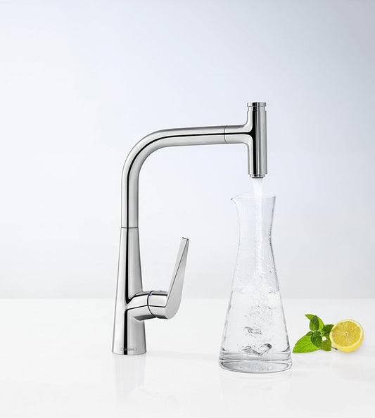 Hansgrohe Talis Select S 300 Baterie chiuveta bucatarie monocomanda cu dus extractibil, crom