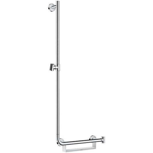 Hansgrohe Unica Comfort Bara de dus 1100 mm, stanga, alb/crom