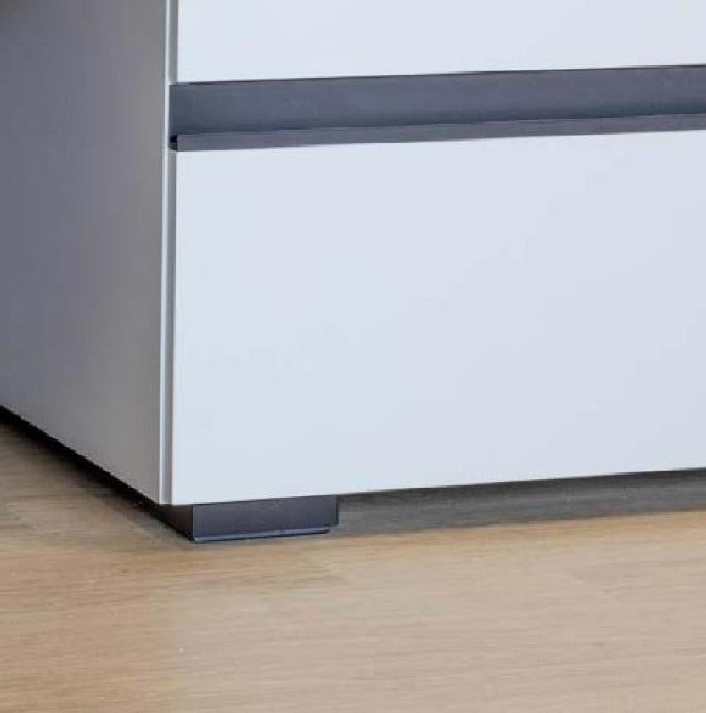 Set mobilier baie (masca stativa cu 3 sertare si lavoar) Kolpa San Harmony 100x48xH90, gri deschis