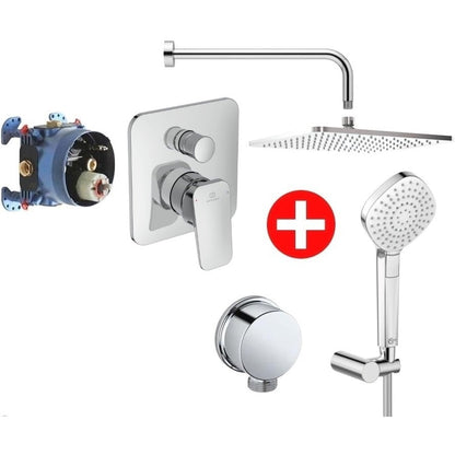 Set promo Sistem dus incastrat fara termostat Ideal Standard Ceraplan IdealRainCube