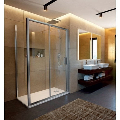 Cabina dus dreptunghiulara cu usa glisanta Ideal Standard Connect 2 130x85 cm