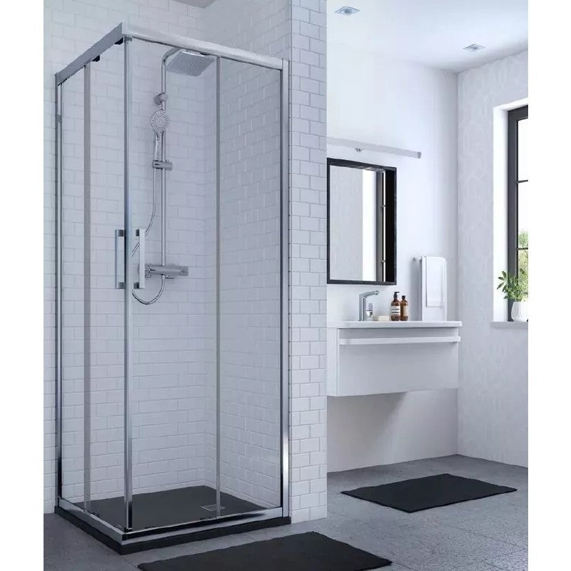 Cabina dus dreptunghiulara cu usi glisante Ideal Standard Connect 2 140x75 cm