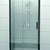 Usa dus glisanta Ideal Standard Connect 2 100xH195.5 cm, montaj in nisa, profil negru