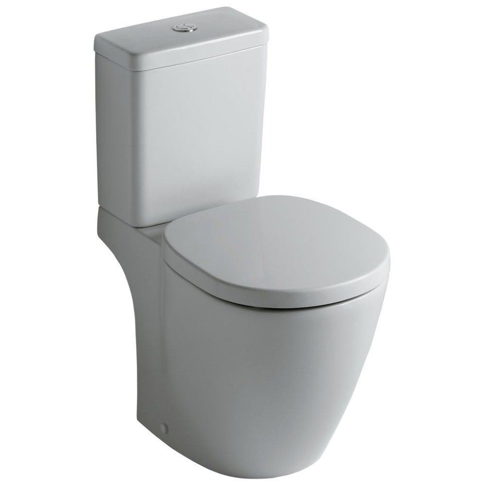 Set promo Vas WC pe pardoseala cu rezervor aparent si capac Ideal Standard Connect 36x66 cm evacuare orizontala