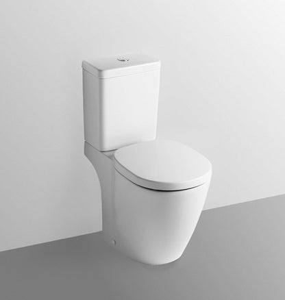 Set promo Vas WC pe pardoseala cu rezervor aparent si capac Ideal Standard Connect 36x66 cm evacuare orizontala