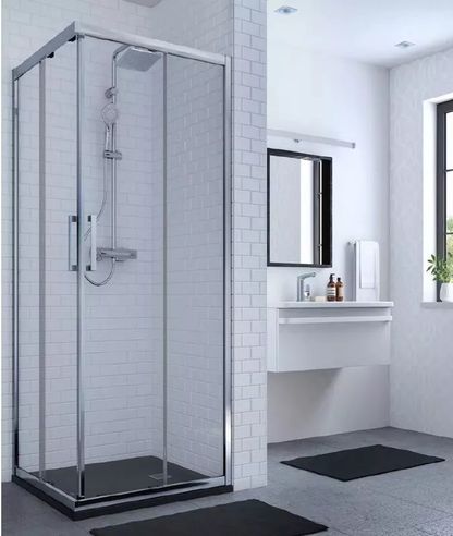 Cabina dus dreptunghiulara cu usi glisante Ideal Standard Connect 2 80x75 cm