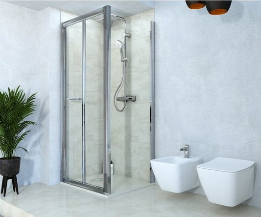 Cabina dus dreptunghiulara cu usa plianta Ideal Standard Connect 2 90x70 cm