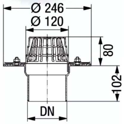 Kessel Sifon exterior pentru terasa