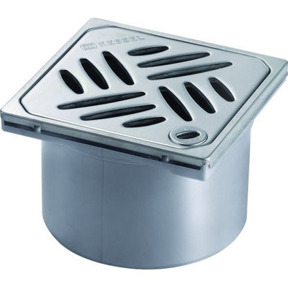 Piesa superioara cu capac din inox Kessel System 125 Ø12 cm cu inchidere