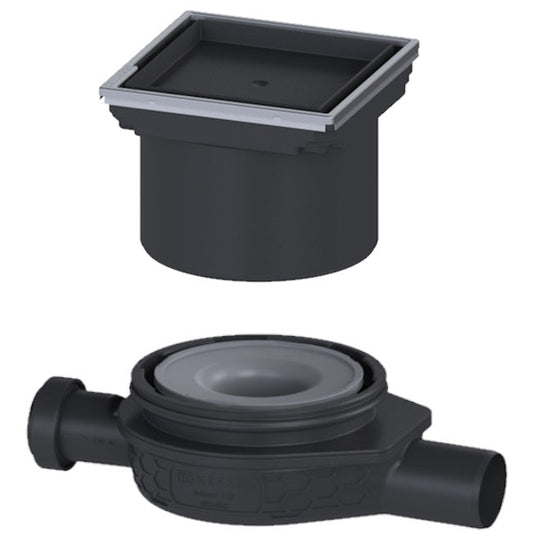 Set promo Sifon pardoseala de trecere Kessel System 125 Design faiantabil