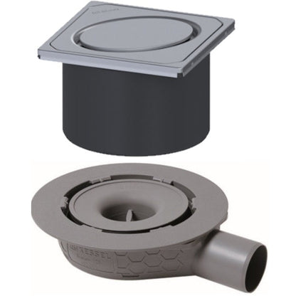 Set promo Sifon de dus Kessel System 125 Premium cu capac de inox