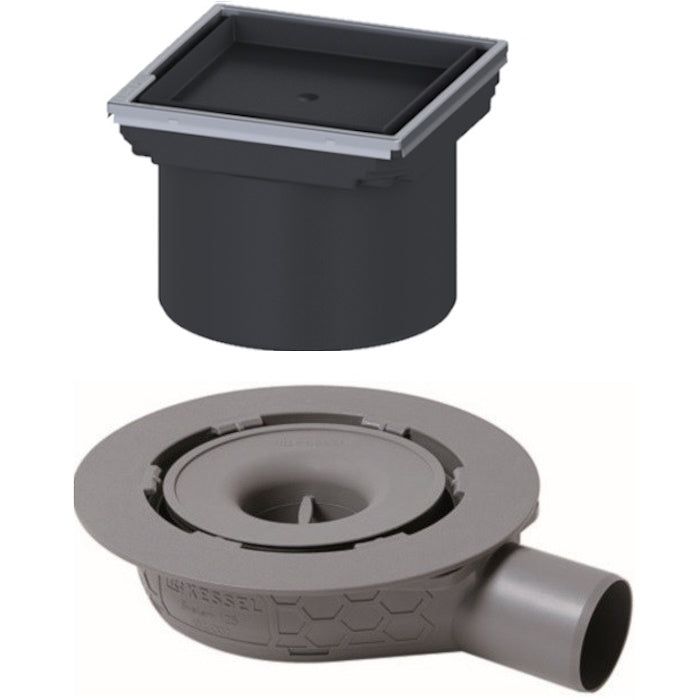 Set promo Sifon de dus Kessel System 125 Design faiantabil