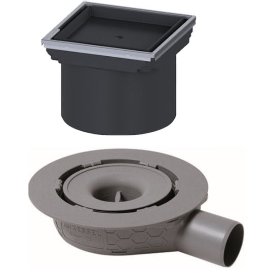 Set promo Sifon de dus Kessel System 125 Design faiantabil