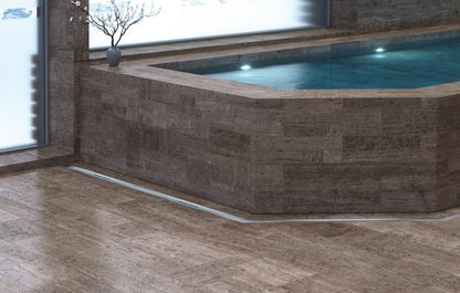 Rigola dus Kessel Linearis Infinity 60 cu clapeta Megastop si sita par, 90 cm, crom mat