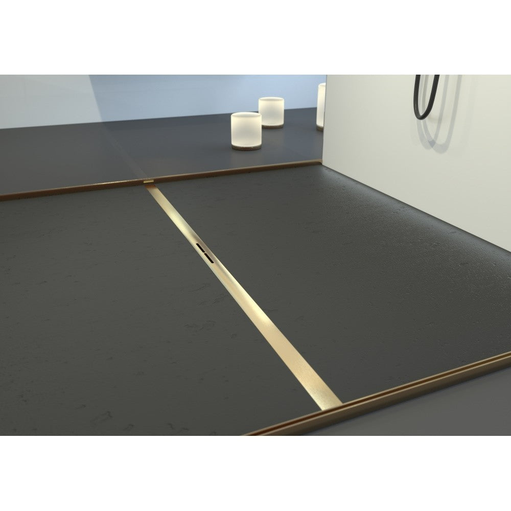 Rigola dus Kessel Linearis Infinity 90 completa 80 cm, cupru