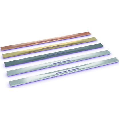 Rigola dus Kessel Linearis Infinity 60 cu clapeta Megastop si sita par, 80 cm, negru mat