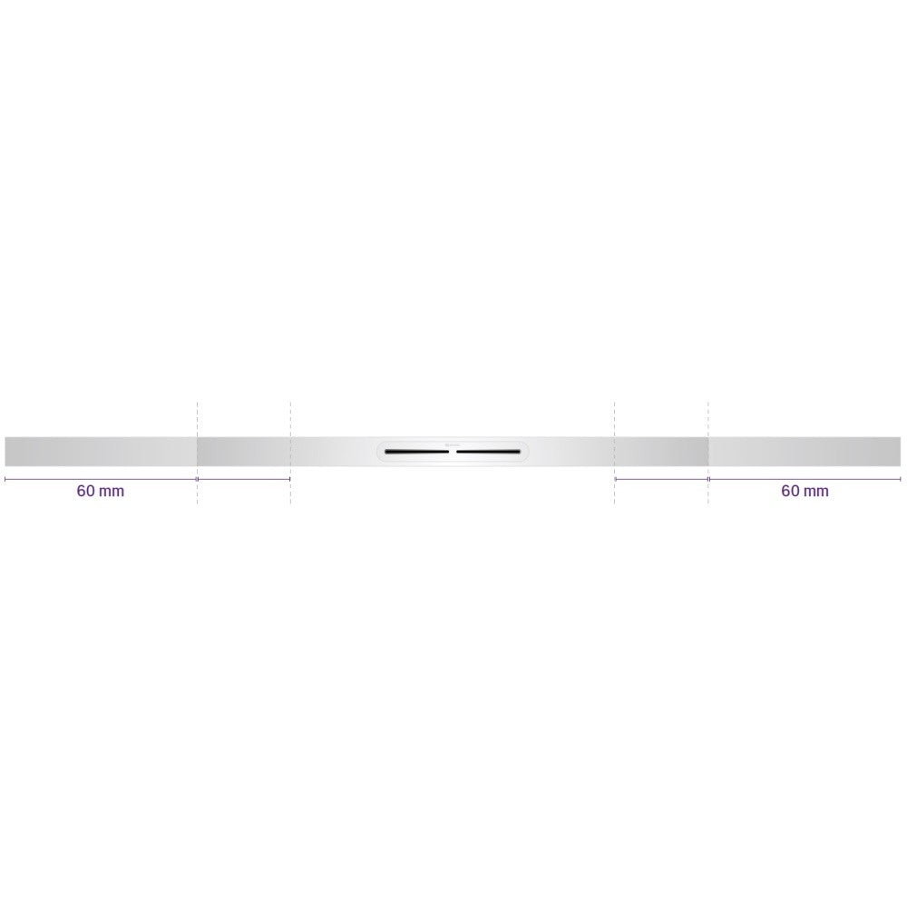 Rigola dus Kessel Linearis Infinity 60 completa 80 cm, crom mat