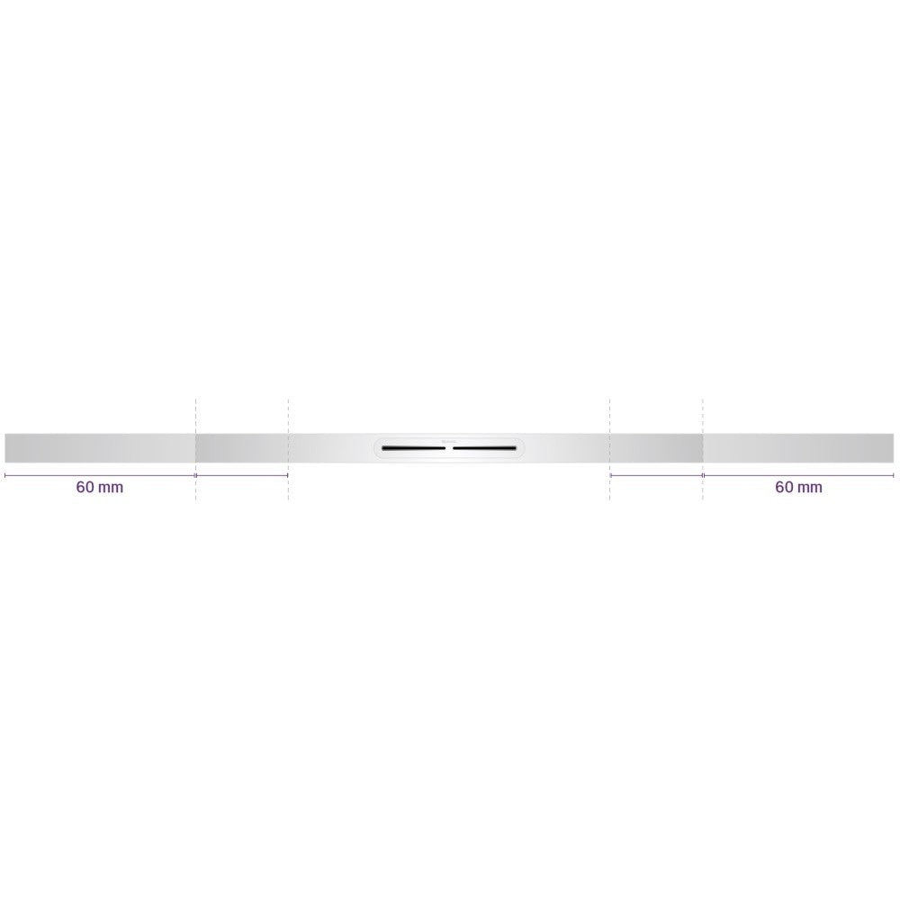 Rigola dus Kessel Linearis Infinity 60 completa 140 cm, crom mat