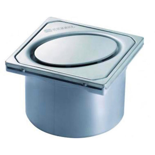 Piesa superioara si capac din inox pentru corp sifon Kessel Oval System 100 , fara cheie