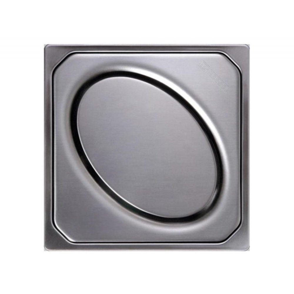 Piesa superioara si capac din inox pentru corp sifon Kessel Oval System 100 , fara cheie