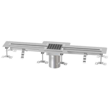 Rigola din inox Kessel Ferrofix, tip fanta pentru industria alimentara, lungime 4M
