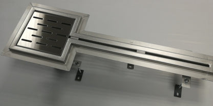 Rigola din inox Kessel Ferrofix, tip fanta pentru industria alimentara, lungime 4M