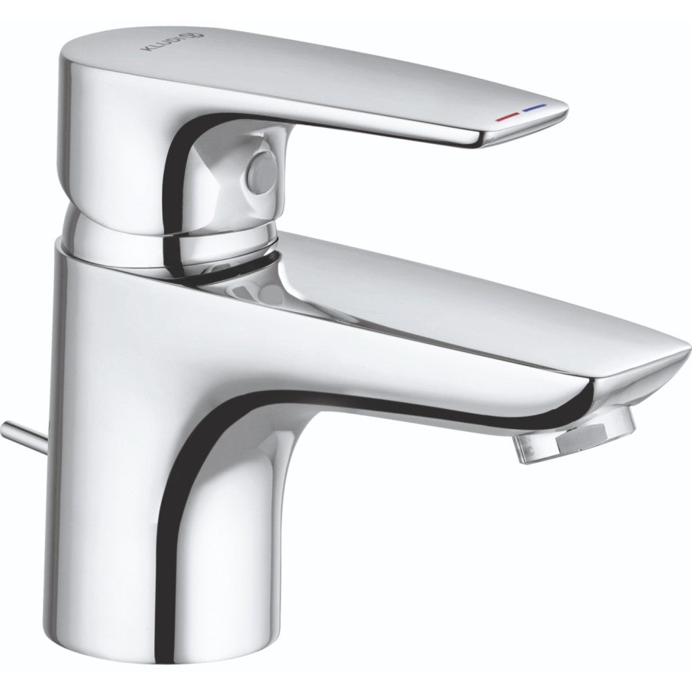 Baterie lavoar Kludi Pure&Solid, H12 cm, ventil pop-up metalic