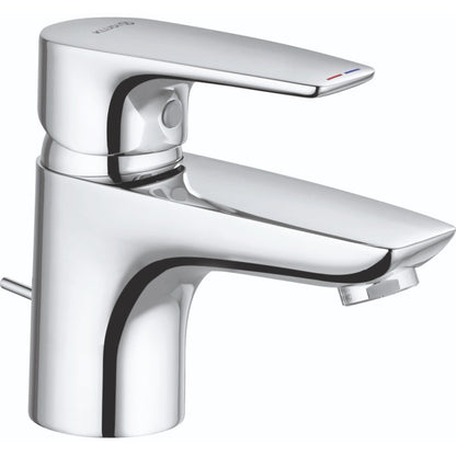 Baterie lavoar Kludi Pure&Solid, H12 cm, ventil pop-up metalic