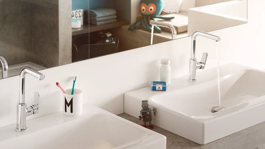 Baterie chiuveta baie Kludi Pure&Style, pipa pivotanta si ventil pop-up metalic