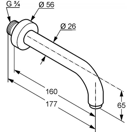 Kludi Bozz Pipa pentru cada