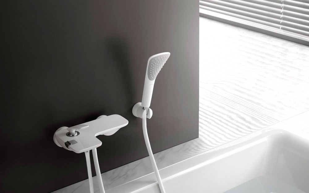Kludi Balance White Baterie cada dus monocomanda, alb