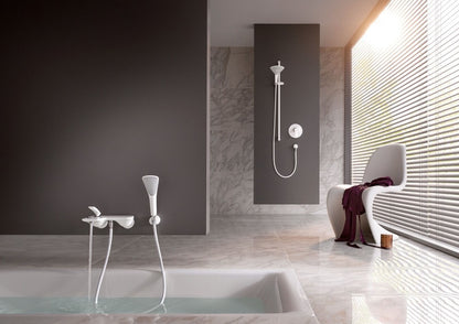 Kludi Balance White Baterie cada dus monocomanda, alb