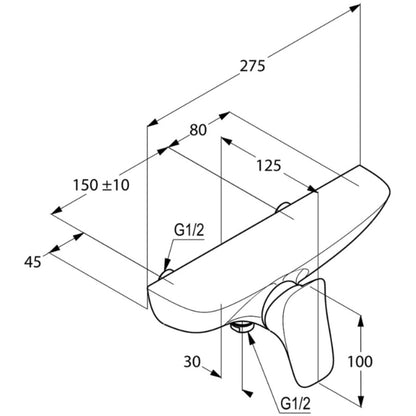 Kludi Amba Baterie dus monocomanda