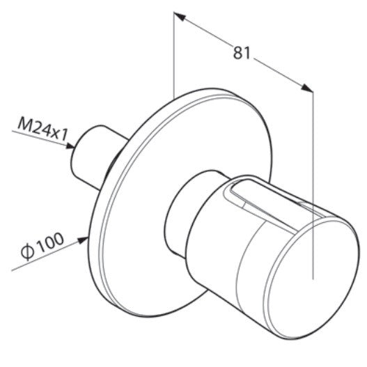 Kludi Balance Comutator cu 2 iesiri, parte aparenta