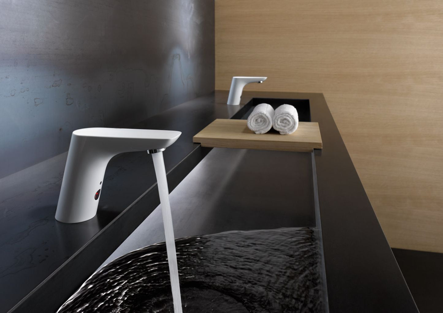 Kludi Balance White Baterie lavoar electronica, alimentare 230V