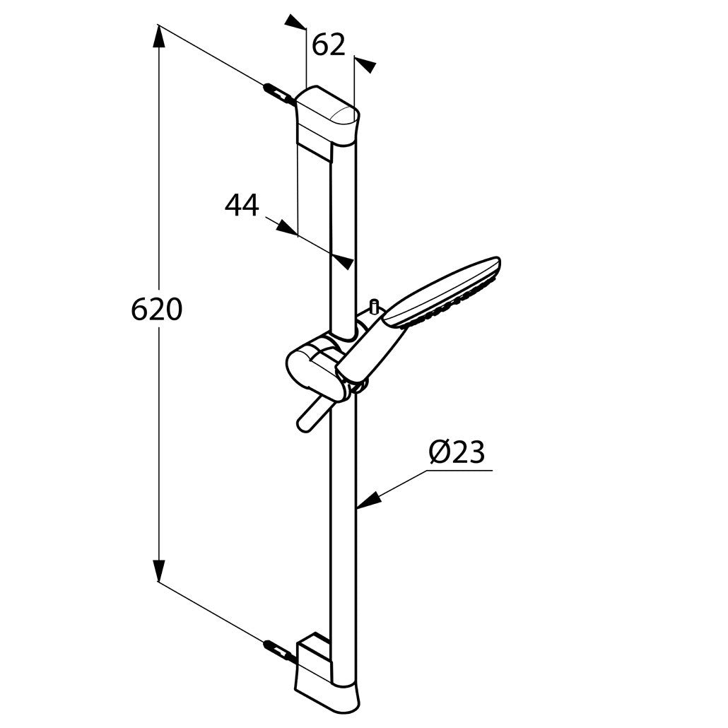 KLUDI Freshline 1S Set dus cu bara 60 cm