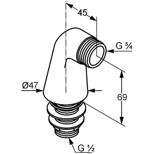 Kludi Racorduri stative, pereche