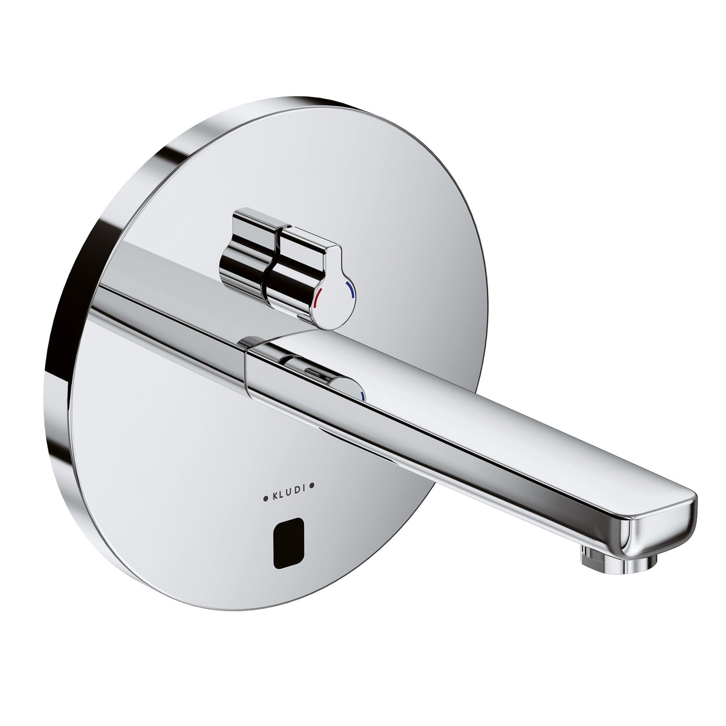 Kludi Zenta-E Baterie lavoar electronica cu ornament rotund si mixare apa, 19 cm