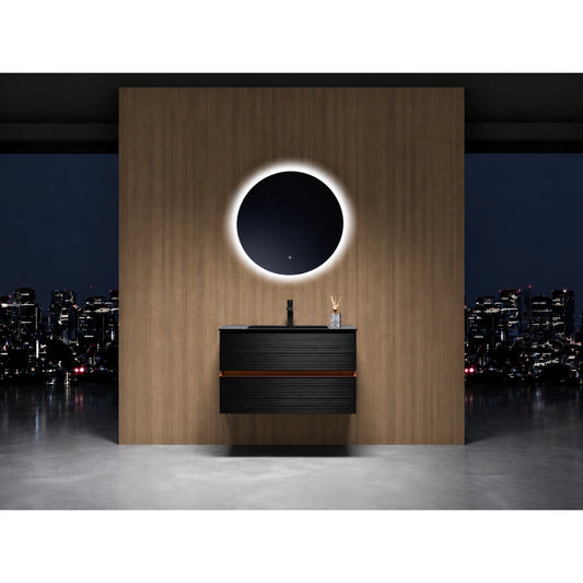 KUMA Bella 80 negru-wood satinat - ambient