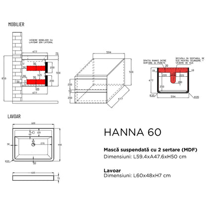 KUMA Hanna 60 - schita tehnica