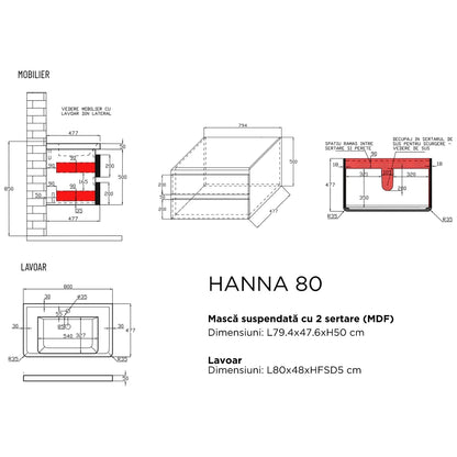 KUMA Hanna 80 - schita tehnica